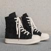 Nuovi Stivali Casual in Tela High Top con Frange, Suola Spessa, Arco Casuale, Nicchia High Street X
