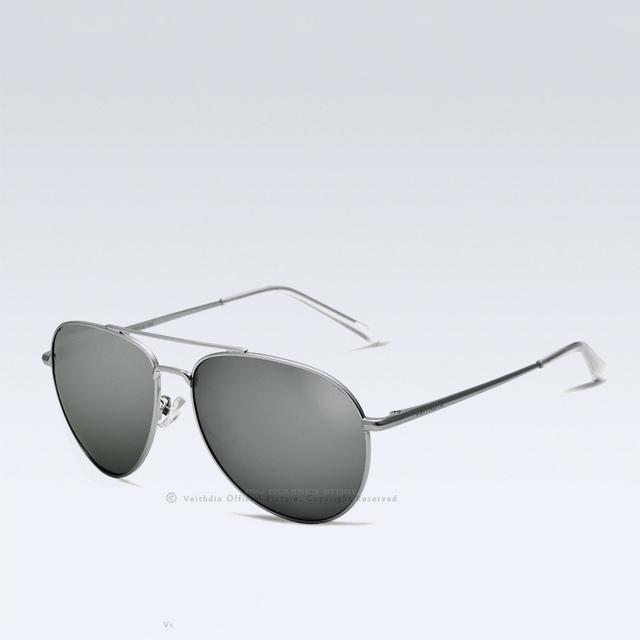 Veithdia unissex moda óculos de sol polarizados espelho óculos de sol feminino para homem/mulher 2736