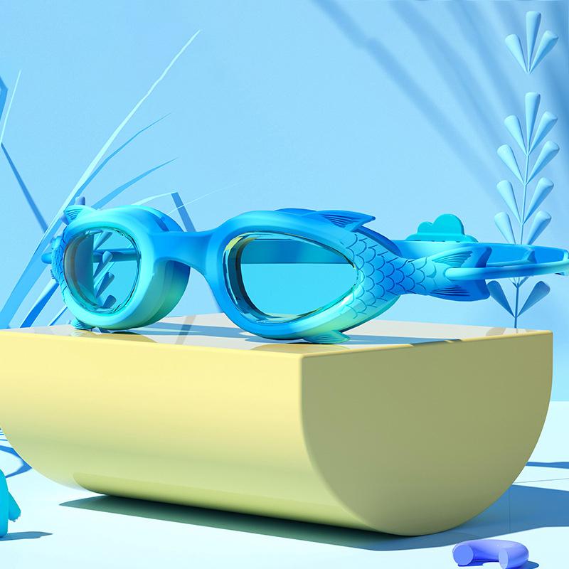 

Профессиональные очки для плавания HD Водонепроницаемые противотуманные силиконовые шапочки для плавания Водные очки для плавания для детей