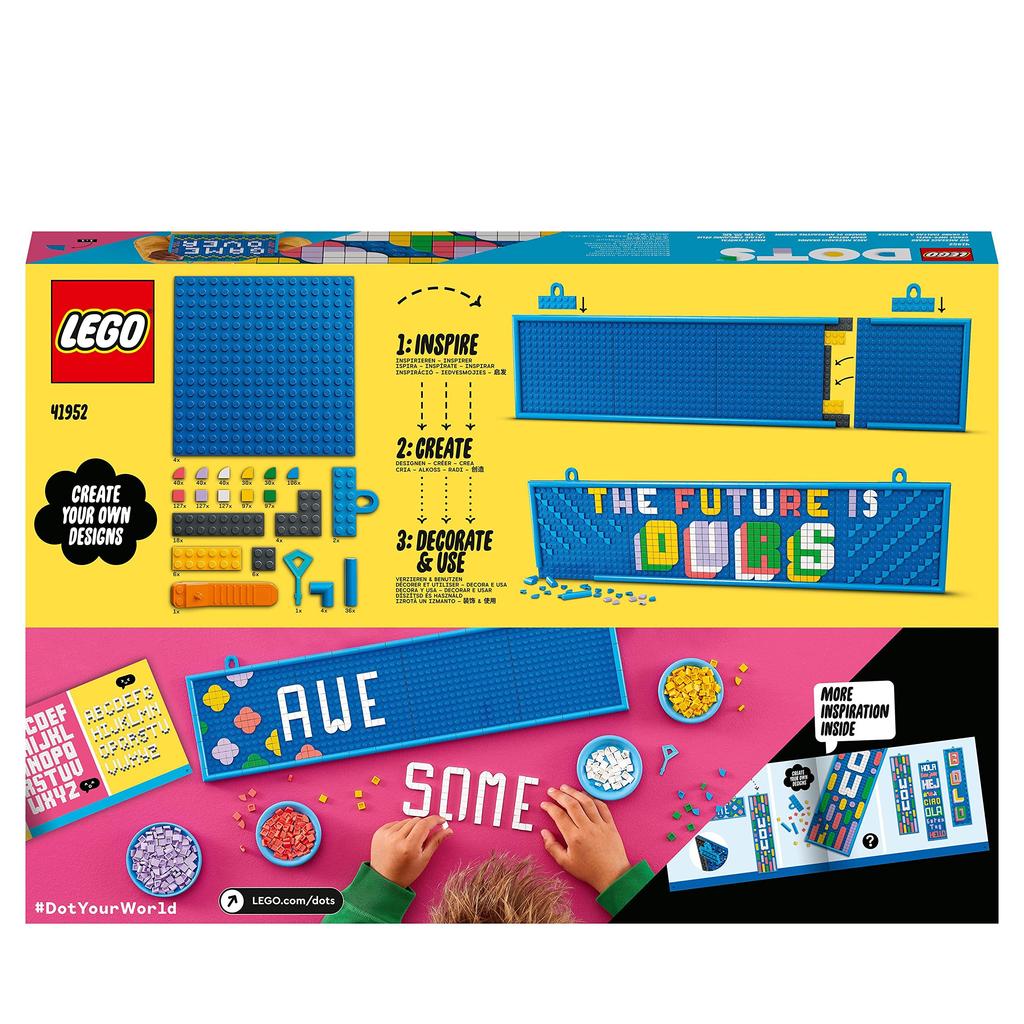LEGO DOTS Message Board (Deluxe) 41952, Toy, Building Blocks, Gift, Jewelry, Craft, Boys and Girls, Ages 8 and Up