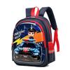 Cute Car Print Boys Backpack Large Capacity Comfortable Breathable Nylon School Bag