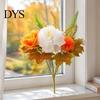 Simulation Greenery for Interior Decoration Artificial Fall Flowers, Faux Silk Flower Arrangement, Realistic Bouquet Long Lasting Flowers Weddings