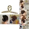 Elegant Women Hair Claw Clip Made Of Matte Metal For Strong Non-slip Grip