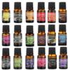 22 Geschmacksrichtungen 10ml Ätherisches Öl für Aroma Diffusor Luftbefeuchter Zuhause Wasserlöslich Lavendel Rose Auto Lufterfrischer Parfüm Nachfüller