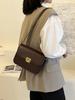 Women's 2024 Chic Textured Shoulder Bag - Fashionable Versatile Crossbody & Small Square Design