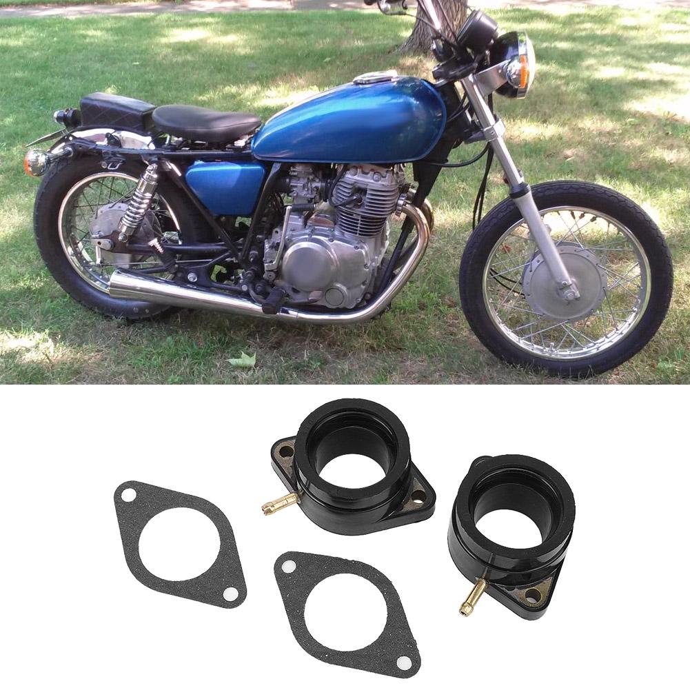 1 Pair Carb Holders Intake Manifold Boots Gaskets Standard Fit for Yamaha XS400 1977 1981