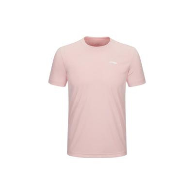 Solid Color Quick-Dry Breathable Lightweight Sports Training Short Sleeve T-Shirt Men Tops Cherry-Blossom-Pink ATSP309-4