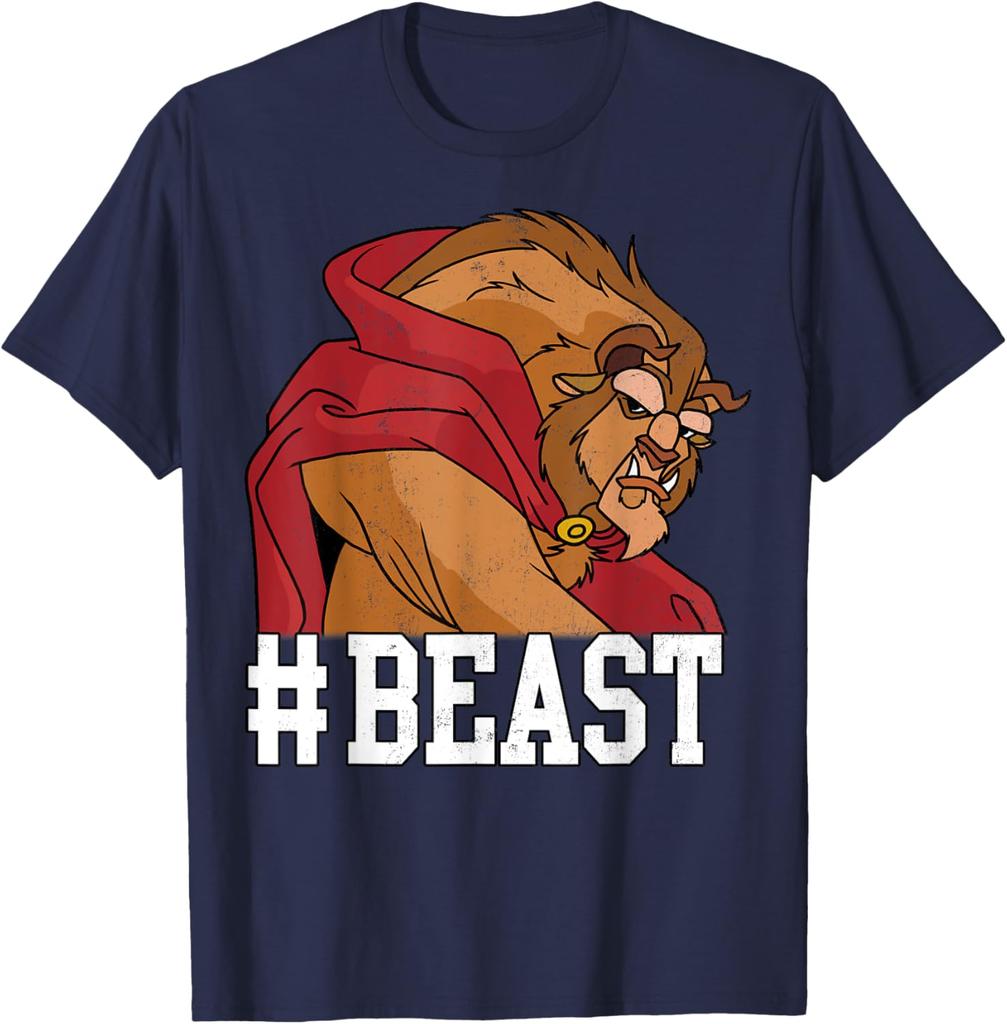 Hot Fashion Casual Unisex Beauty and The Beast #BEAST Big Face Portrait T-Shirt S-4XL Four Seasons