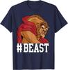 Hot Fashion Casual Unisex Beauty and The Beast #BEAST Big Face Portrait T-Shirt S-4XL Four Seasons