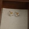 Sweet Pearl Cherry Earrings for Women: Simple, Fashionable, Versatile Studs – Perfect for Best Friends
