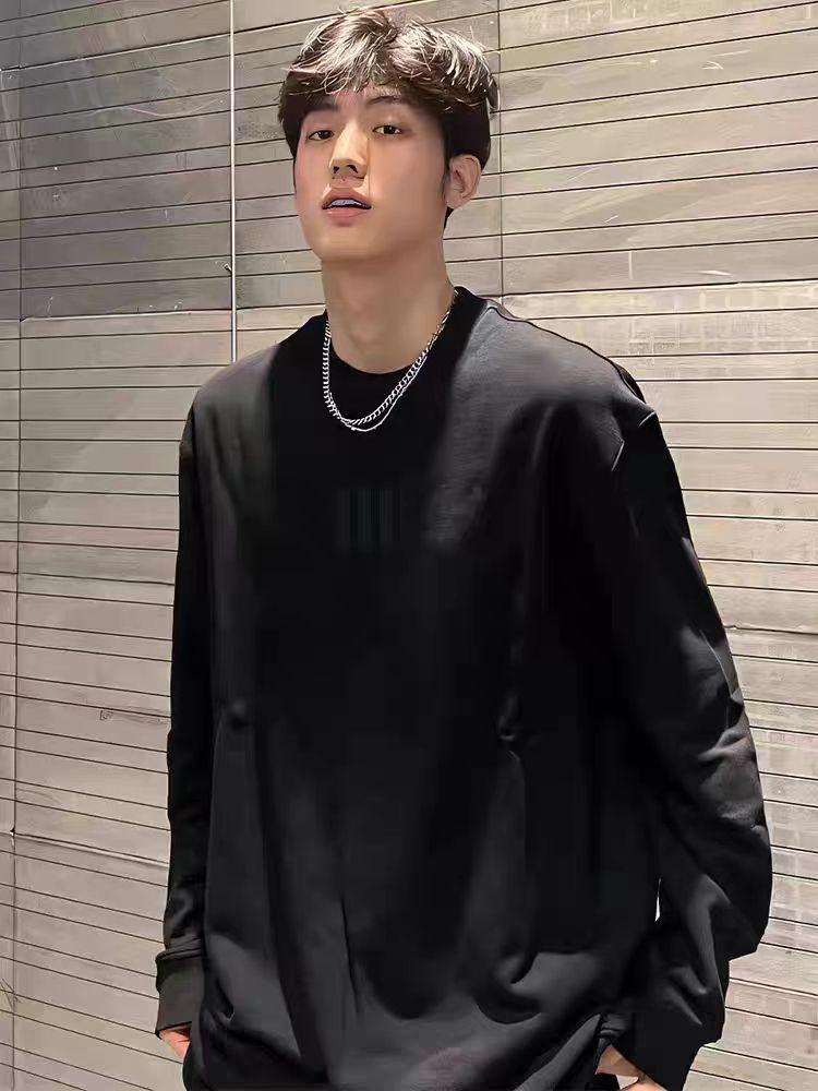 ESSENTIALS Co-Branded Three-Stripe Football Print Unisex Long-Sleeve Cotton Base Layer T-Shirt