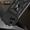 For Xiaomi Redmi Note 12 4G Kickstand Phone Case Slide Lens Protection PC+TPU Cover
