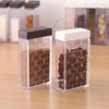 2/6 In 1 Spice Salt Sugar Jar Transparent Seasoning Storage Box Kitchen Container