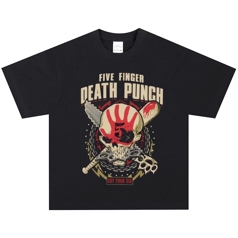 Five Finger Death Punch Graphic Tee, Casual Short Sleeve XXL