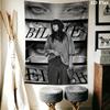Billie Eilish Wall Tapestry Aesthetic Wall Hanging Printed Fabric Blanket Decorative Tapestries for Bedroom Living Room Home Decor