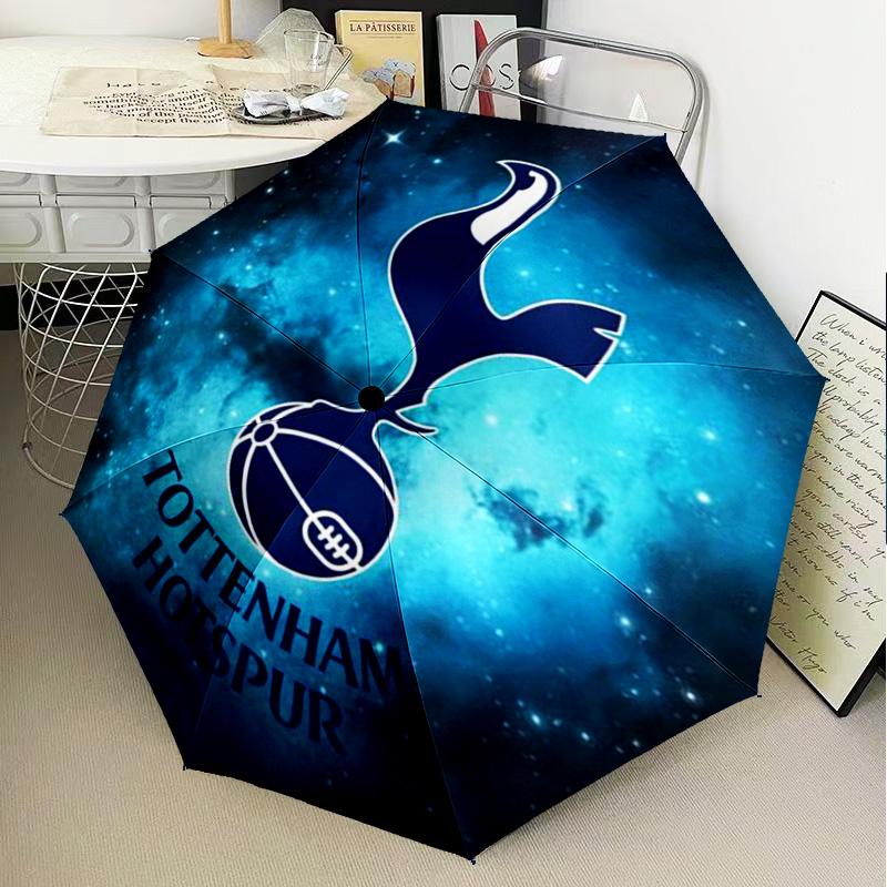 1PC Fc Crest Design Printed Umbrella Folding Umbrella, Automatic Umbrella 8-Frame for Travel, Camping Fan Gifts Christmas Gifts