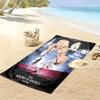 Sabrina Carpenter Soul  Print Beach Towel, Large Soft Quick Dry Towel for Beach Camping Swimming