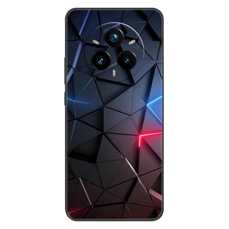 For Realme 14 Pro Plus Case Black Silicone TPU Soft Phone Cover for Realme 14 Pro Plus 14pro+ Protective Back Shells Shockproof