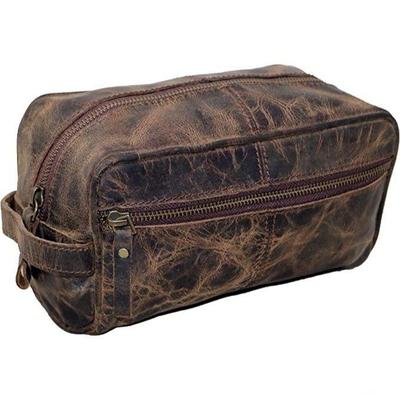 Trousse de toilette en cuir véritable, Kit Dopp étanche, sacs de rasage et de toilettage pour garçons d'honneur de voyage, cadeau pour hommes et femmes