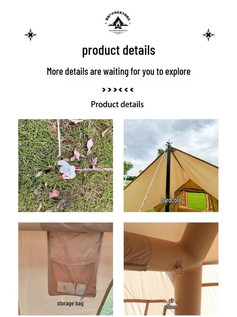 Inflatable Tent Tarp: Two-in-One Outdoor Camping Essential