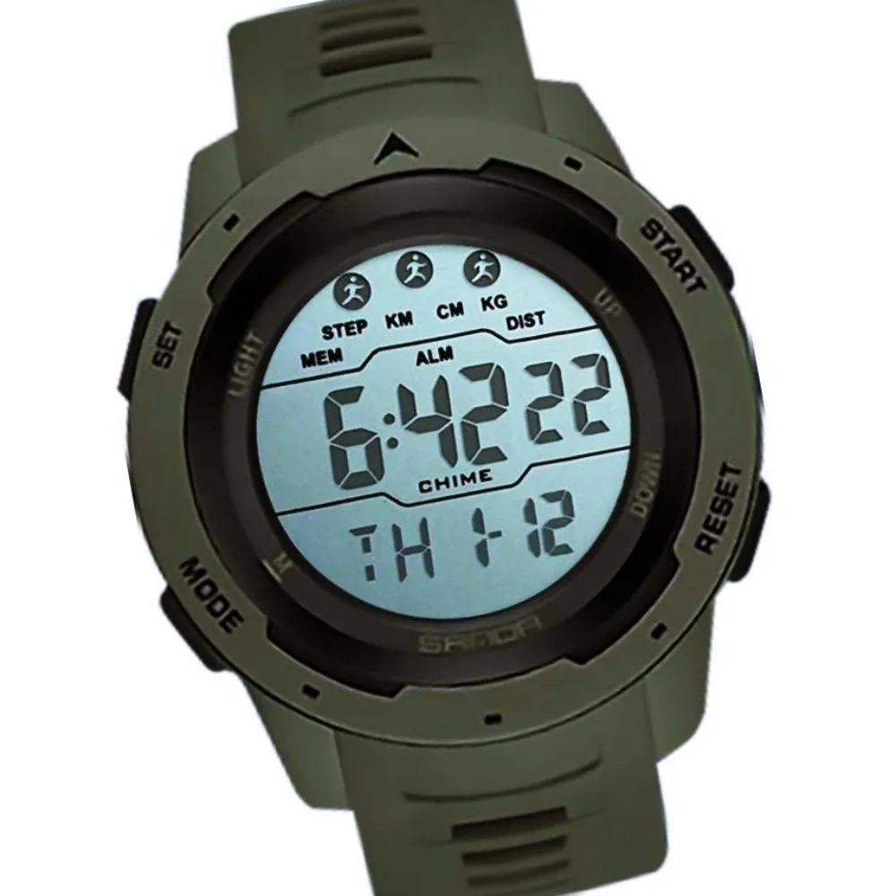 Waterproof military wristwatch green Nonsan Stian military digital electronic