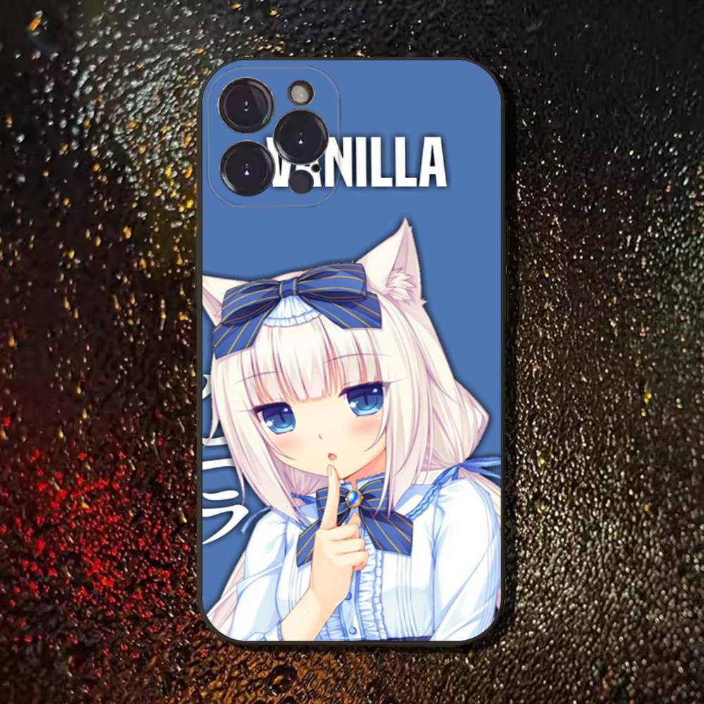 

Game N-Nekopara Cute For iPhone 17,16,15,14,13,12,11,Pro,Max,Plus,E,SE4,Air,Mini Black Soft Cover Phone Case iPhone14ProMax