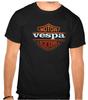 Vespa Scooter Logo Black T-Shirt -1268-