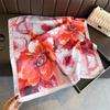 New Floral Print Silk Square Scarf Women Headscarf Soft Satin Kerchief Head Scarves Fashion Decorate Hijab Female Headband