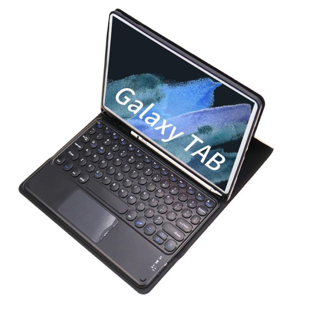 Leather Keyboard Case for Samsung S9 A9+ Tablet with Bluetooth Touch Keyboard Mouse Set