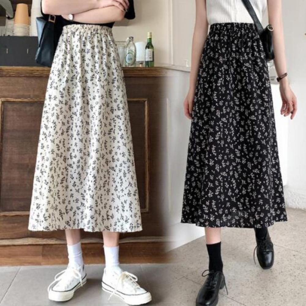 New ArrivAls Open Run FlorAl Print A Line wAistbAnd Long Skirt