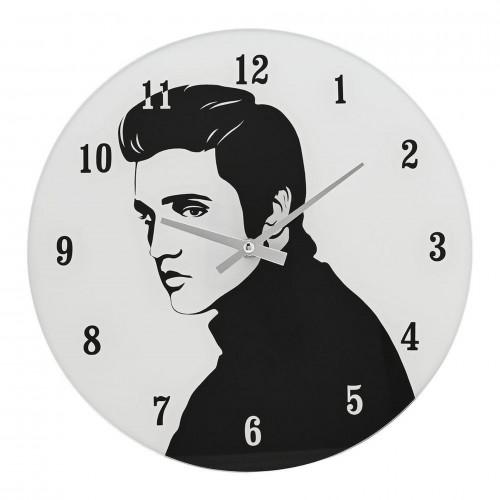 Hometime Iconic Collection Glassveggklokke 30cm The King Of Rock & Roll