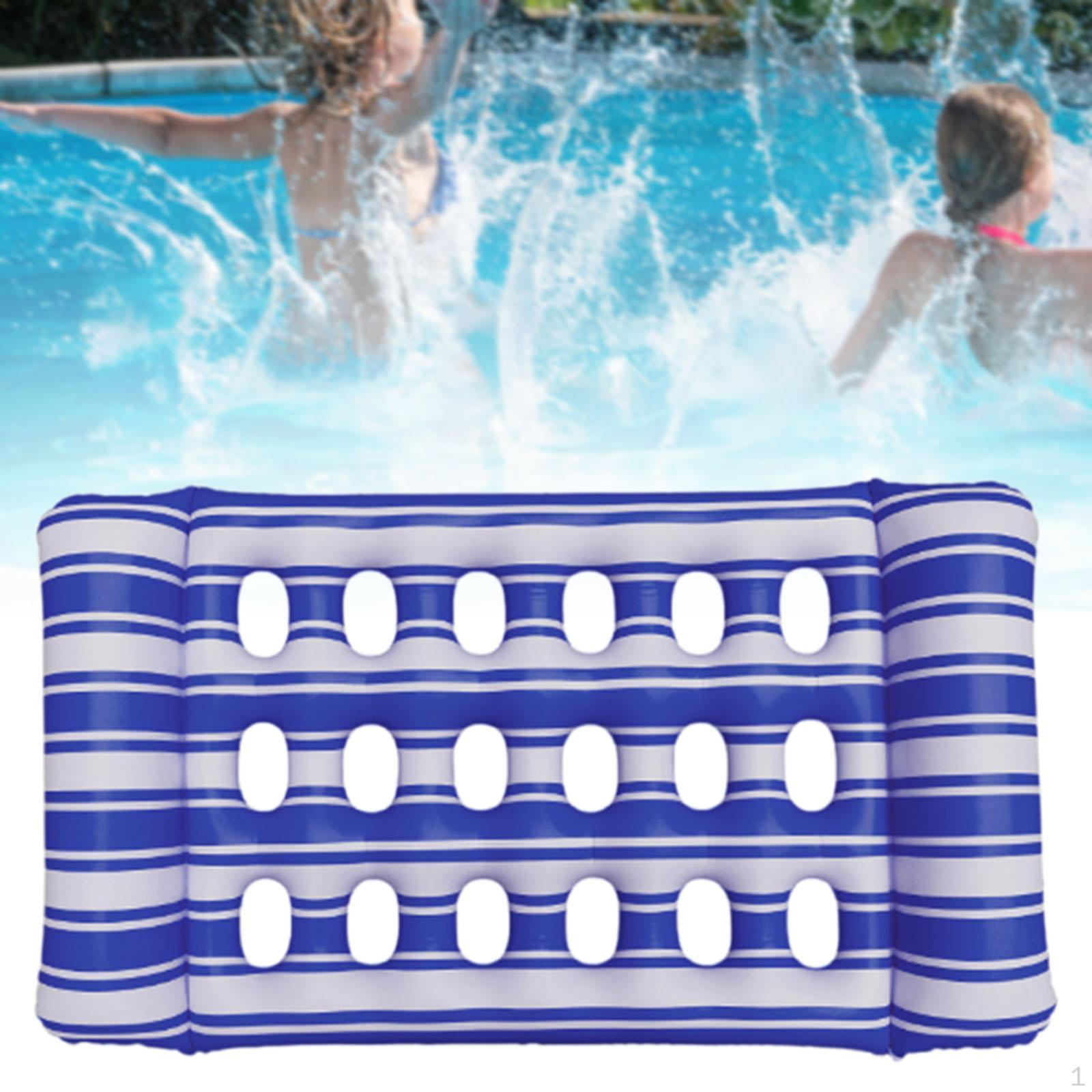 

Надувной поплавок для бассейна из ПВХ, шезлонг для игрушек для вечеринок на озере темно-синий