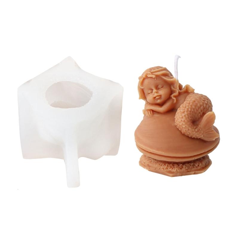 Mermaids Silicone Mould Beautiful Woman Soap Resin Plaster Mold Cake Molds