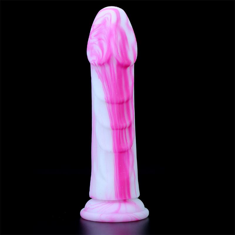Mixed Color Liquid Silicone Eggless Simulation Penis Dildo Female Masturbation Device Anal Anal Plug Anal Expansion Device