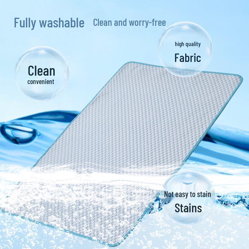 Cool Pet Ice Mat: Breathable Ice Silk Summer Bed for Dogs & Cats