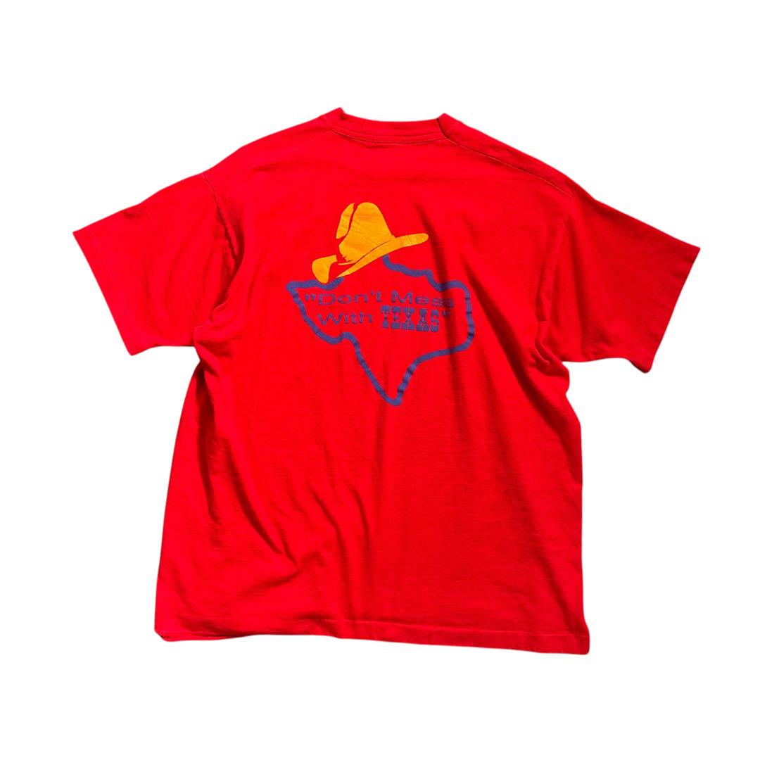 

[USED] 7TSM1FRUIT OF THE LOOM 90 s USA Made T-shirt, Red