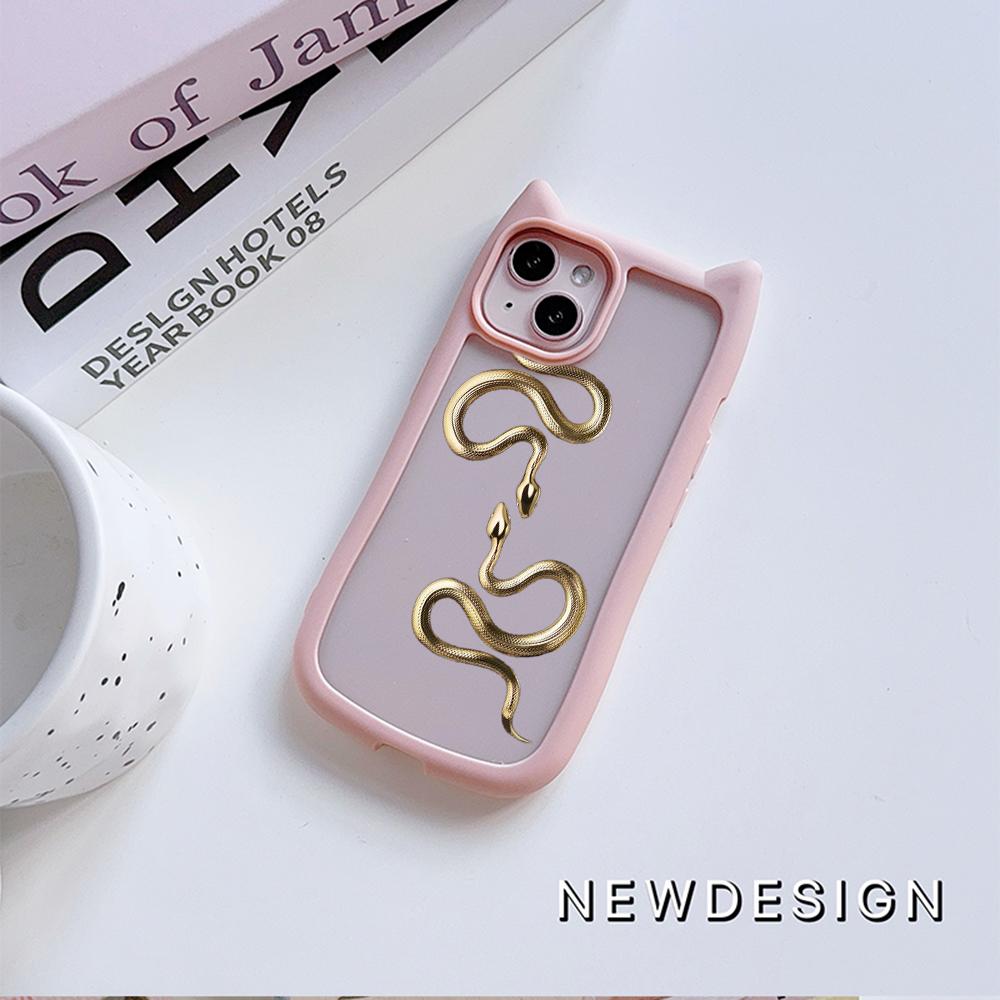 Мягкие чехлы для телефонов с кошачьими ушками для iPhone 16 15 13 12 11 Pro Max 14 Plus — фото 4