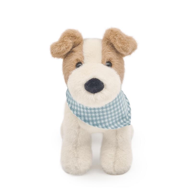 Wire Fox Terrier Plush Toy - Cute Standing Puppy Doll Comfort Schnauzer