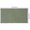 Area Rugs Olive Green 60 x 110 cm Jute