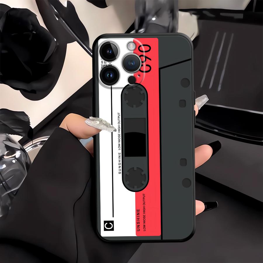 

Funda Phone Cover Case for Apple IPhone 17 Pro Max 14 Air 13 15 Pro 7 8 XR XS MAX 16 12 11 Fashion Cassette Tape iPhone 16