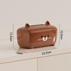 Cartoon Animal Tissue Box Non-Slip Base Large Capacity Napkin Container Thickened Space Saving Paper Towel Holder Desktop Use