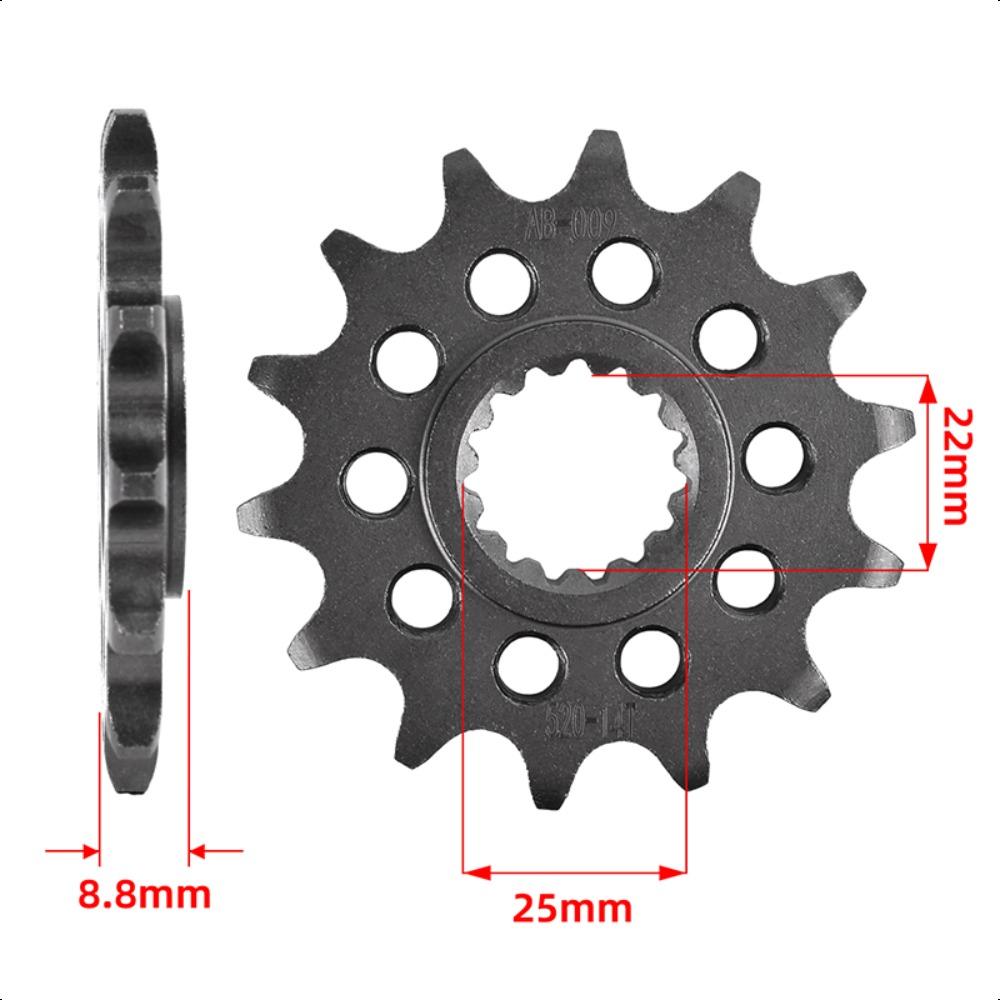 

520 14T 50T Front Rear Sprocket Kit for Husgvarna 125 250 300 450 501 TE 250 TC 350 FX for Gas Gas 300 EC for Hberg FE250 front 14