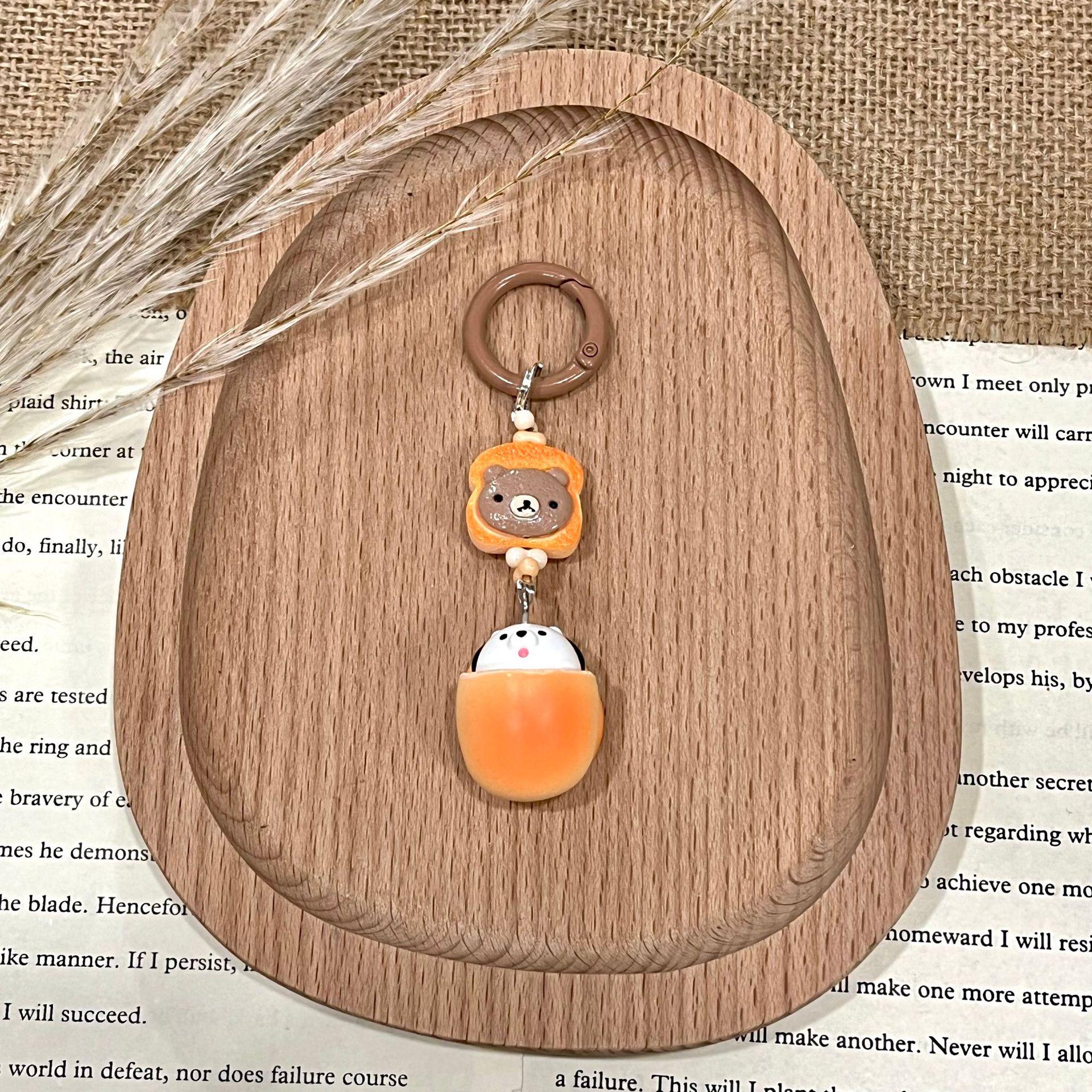Macaron Biscuit Sandwich Toy Keychain: Japanese Dessert-Inspired Phone Charm & Backpack Pendant 1