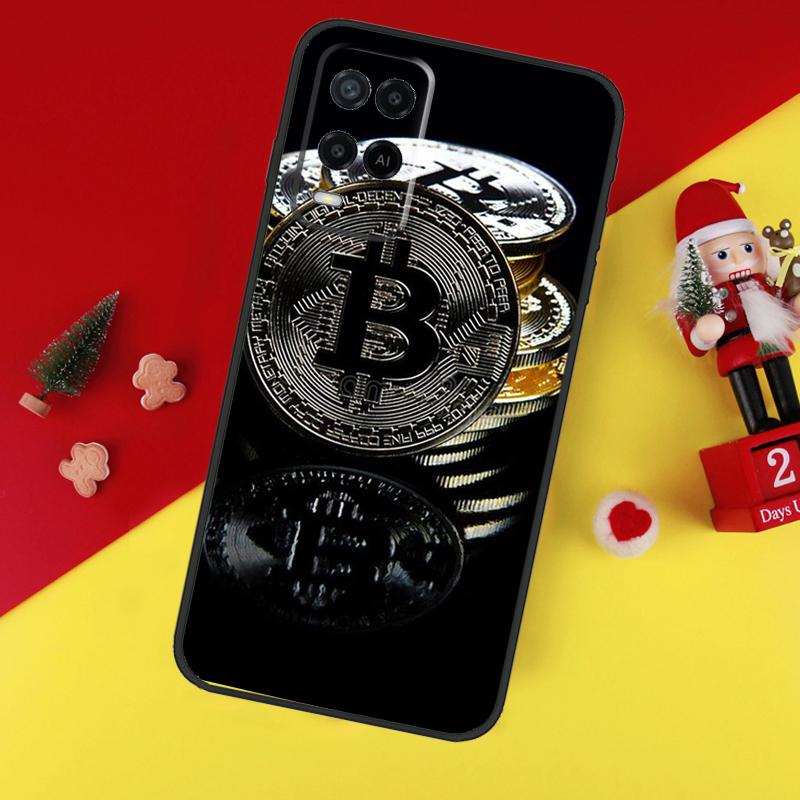 Bitcoin BTC Case For Oppo A78 A98 A18 A38 A58 A5 A6 Pro A54 A74 A94 A17 A57 A80 A60 A40 A96 A76 A16 A15