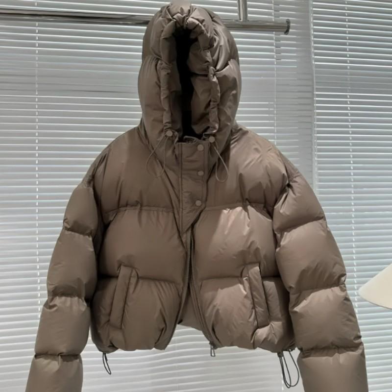 Womens Oversized Hooded Short Duck Down