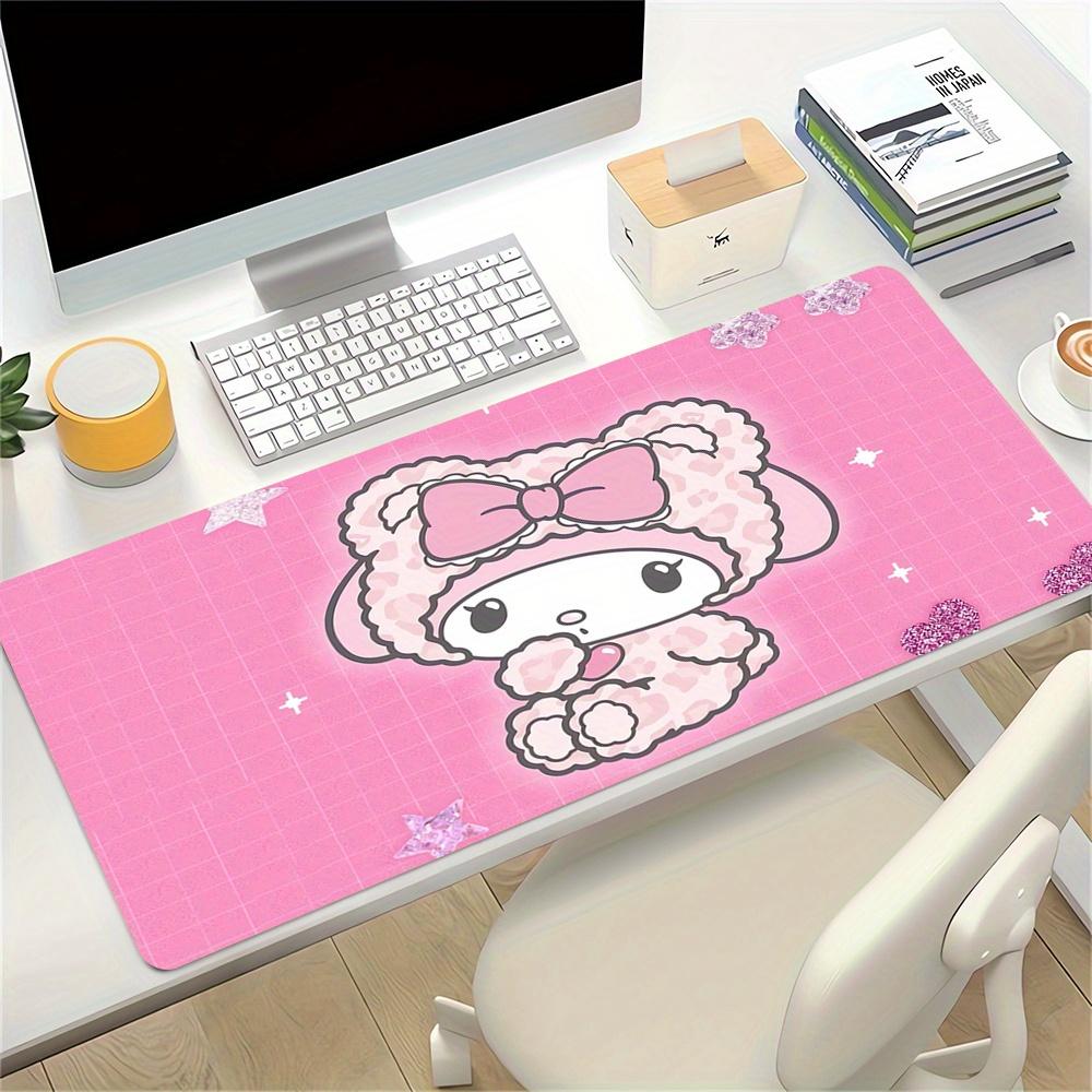 My Melody, Kawaii Themed XXL Mouse Pad - Non-slip Rubber Desk Mat for Gaming and Office Use, Multi-Function Keyboard  0826091a