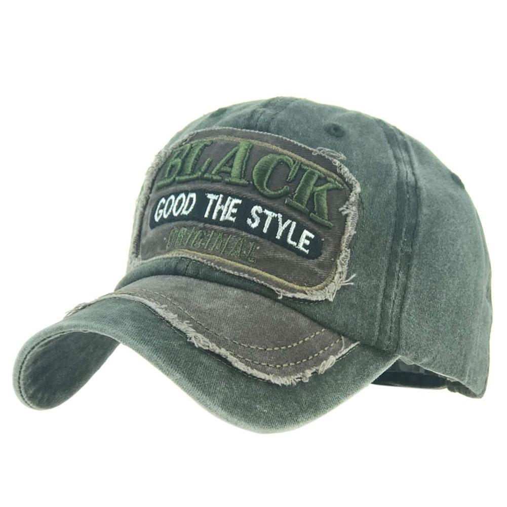 Unisex Baseball Cap Washed Retro Cloth Patched Design Fashion Casquette Letter Embroidery Hat