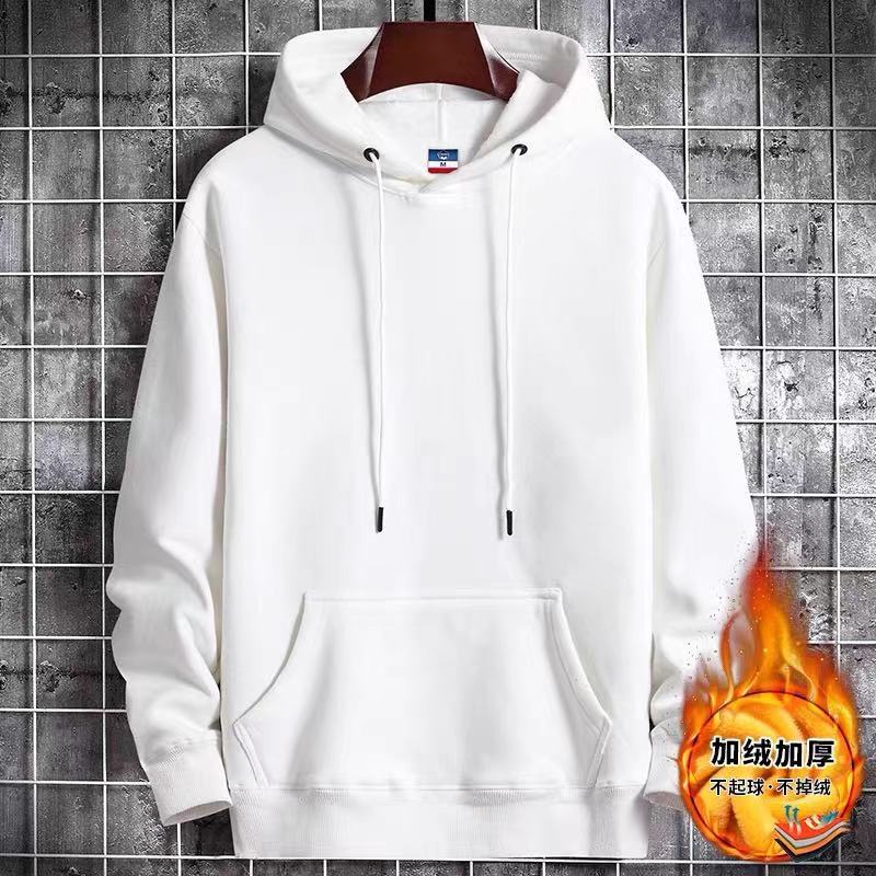 Fleece Thickened Hooded Sweater Men's 2026 Autumn and Winter New Japanese and Korean Version Loose Trend Long-sleeved Top Sweater