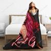 Karol G Christmas Gift Flannel Blanket Pop Music Singer Super Soft Throw Blanket for Chair Travel Cute Bedspread Sofa Bed Cover