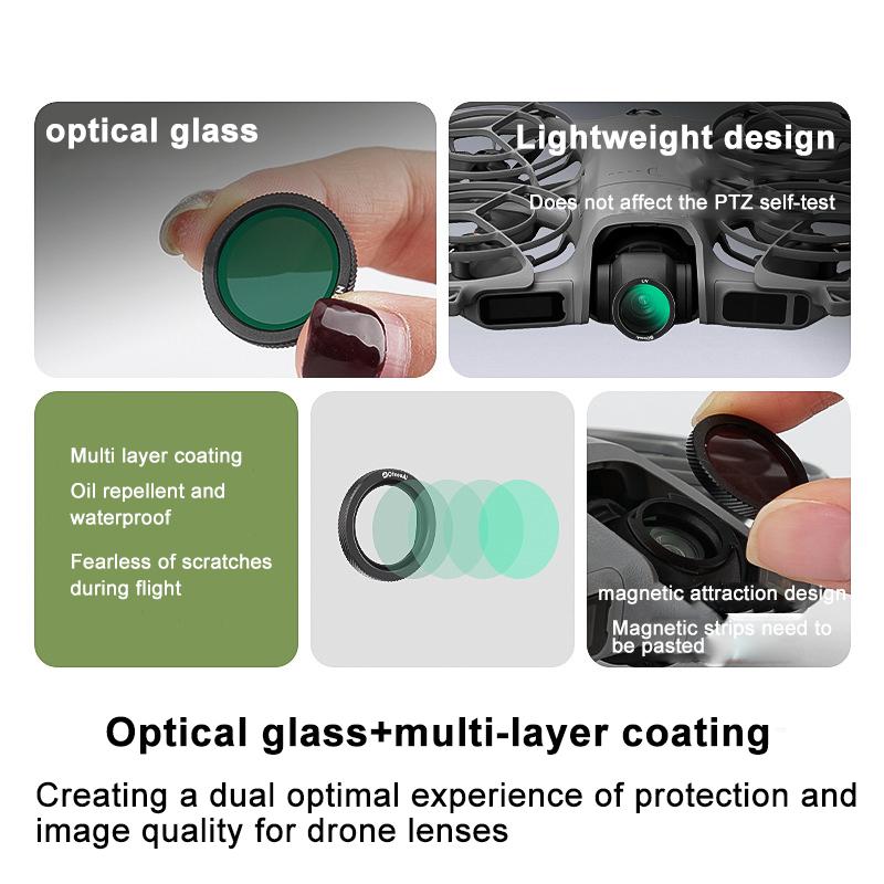 ND&CPL Filters Set For DJI NEO2 UV ND8 ND16 ND32 CPL Filters For DJI NEO2 Drone Accessory Neutral Density Camera Lens ND Filter